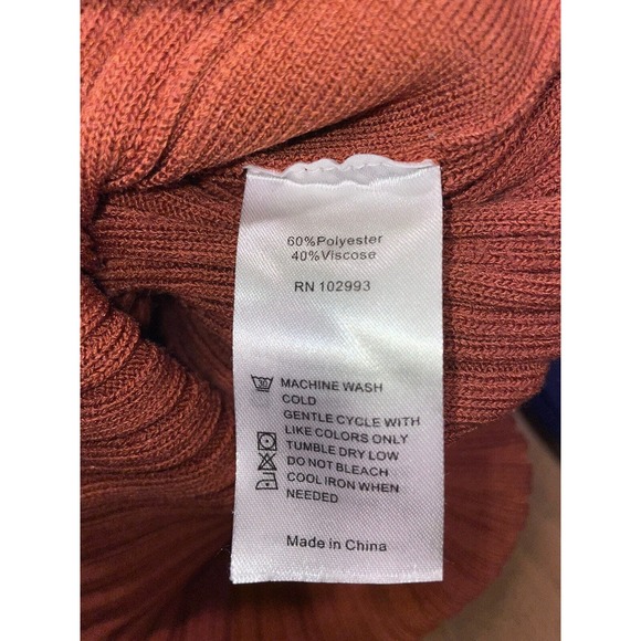 Adam Lippes Collective Side Button Midi Sweater Dress Rust Size Small - Picture 9 of 9